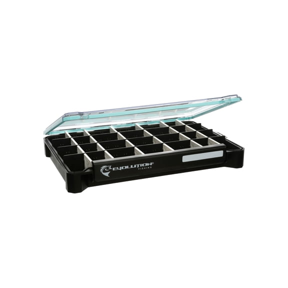 Evolution Outdoor Ballistix 3.7 Tray, Black clear, 3700 sz tackle tray