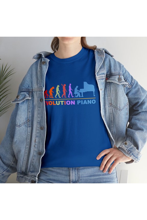 Evolution Piano Retro Style T-Shirt