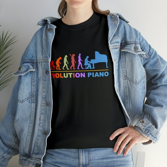 Evolution Piano Retro Style T-Shirt