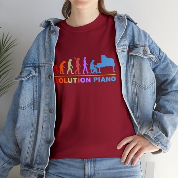 Evolution Piano Retro Style T-Shirt
