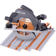 Evolution Power Tools 7-1/4-Inch, 15 Amp, Multi-Material Circular Track Saw with Track, R185CCSX