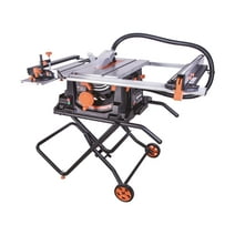 Evolution RAGE5-S: PRO Jobsite Table Saw With Foldable Stand and 10 in. Multi-Material Cutting Blade