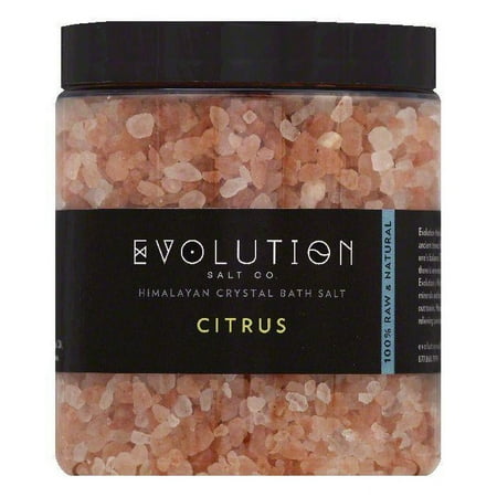 Evolution Salt Citrus Himalayan Crystal Bath Salt, 26 OZ