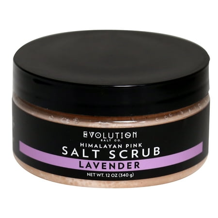 Evolution Salt Co Himalayan Salt Scrub, Lavender, 12 Oz