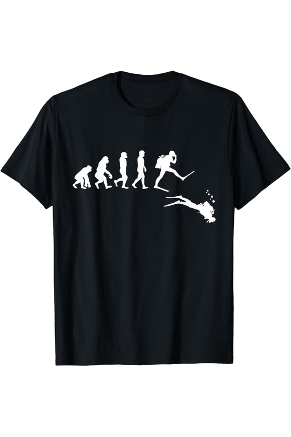 Evolution Scuba Diving For Pacific Ocean Lover and Sea Diver T-Shirt