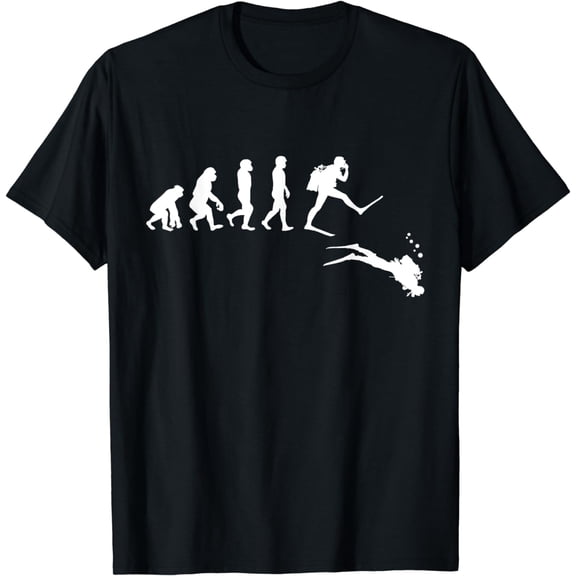 Evolution Scuba Diving For Pacific Ocean Lover and Sea Diver T-Shirt