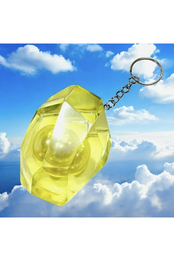 Evolution Shiny Stone Keychain - TCG, Resin Prop, Custom Gift, Collectibles, Anime Fashion, Elemental