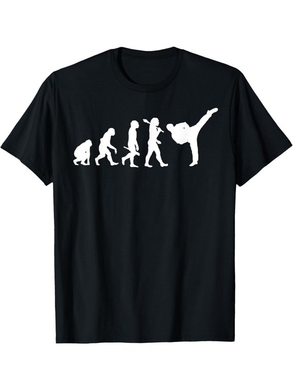 Evolution Taekwondo funny Taekwondo Evolution T-Shirt men and women can wear, black, white, gifts