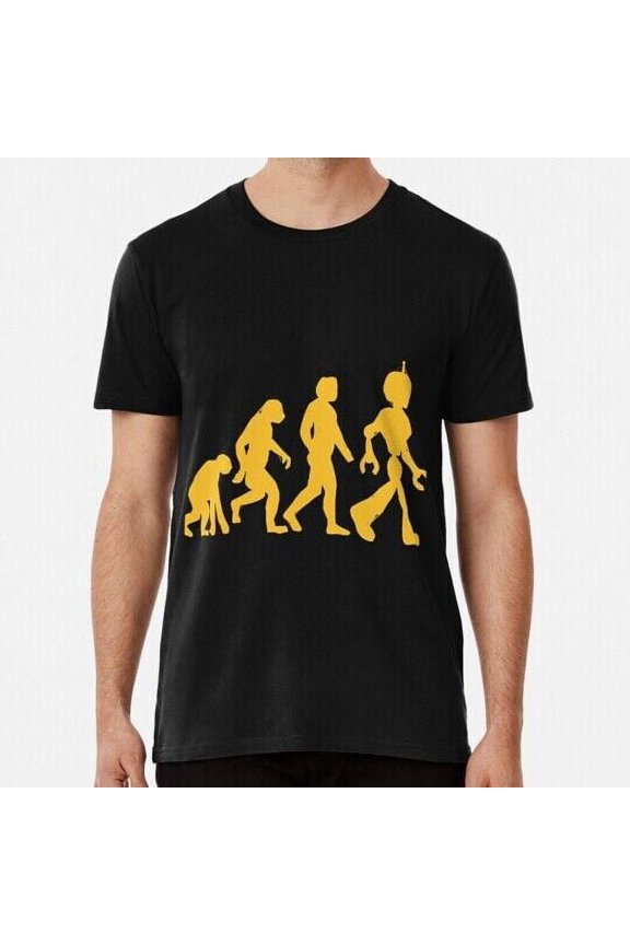 Evolution To Robots Size S to 5XL Made in the USA T-Shirt
