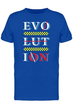 Evolution Typography Graphic T-Shirt Men -Image by Shutterstock, Male Medium