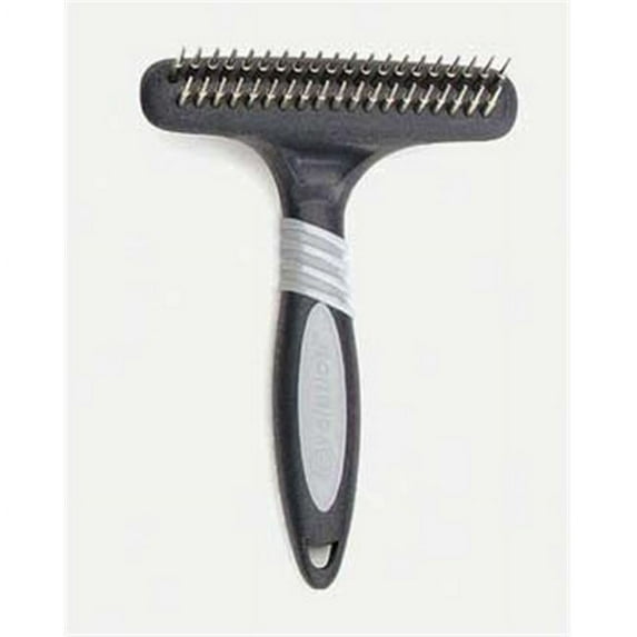 Evolution Undercoat Rake Double Row | Rotating Pins | Grooming Tool for Dogs