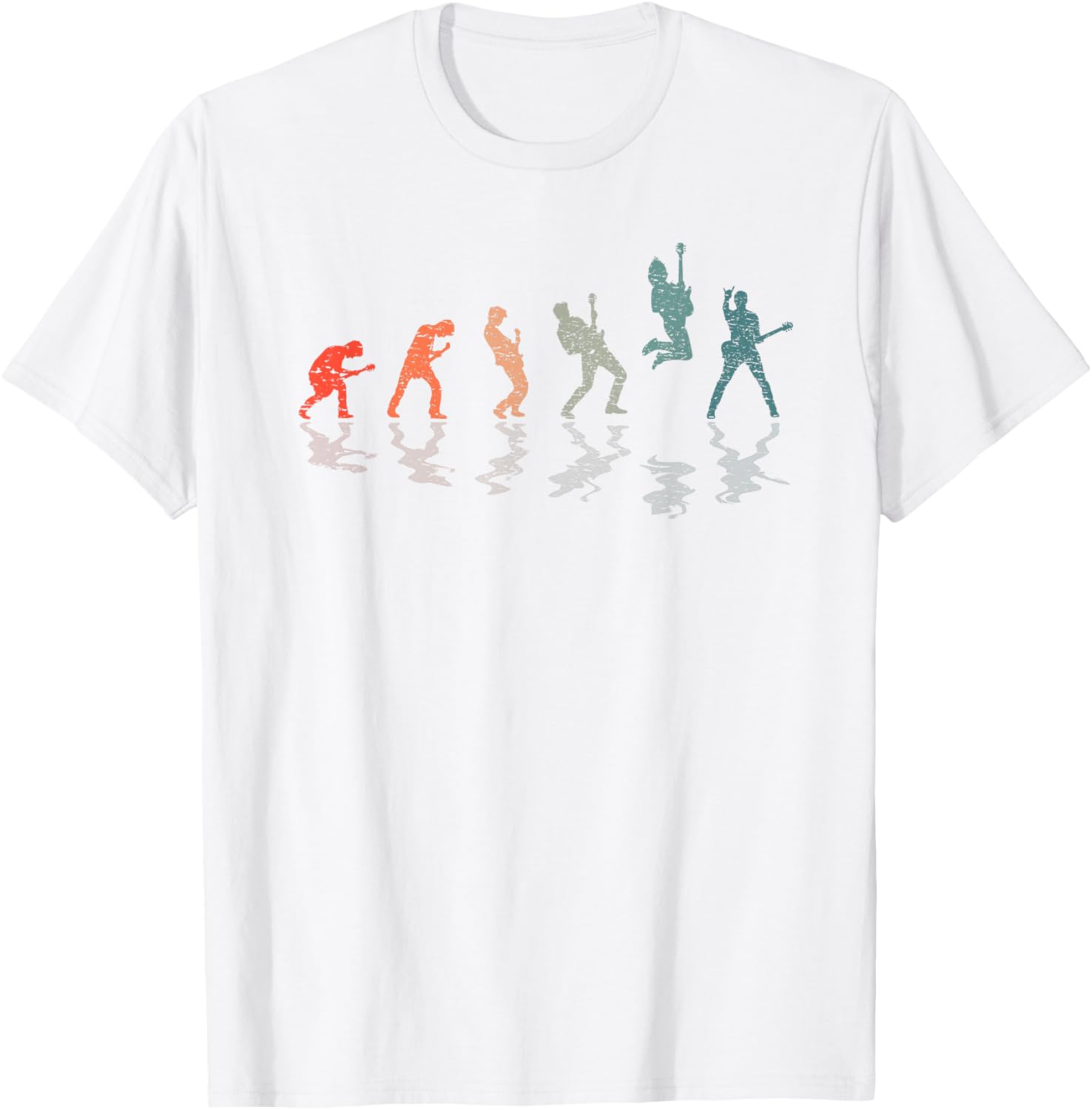 "Evolution Of A Guitarist" Women's Organic Cotton T-Shirt - Music Novelty Tee, Sizes S-XXL