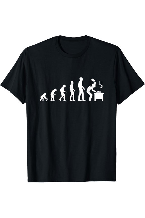 Evolution butcher humour butcher man T-Shirt