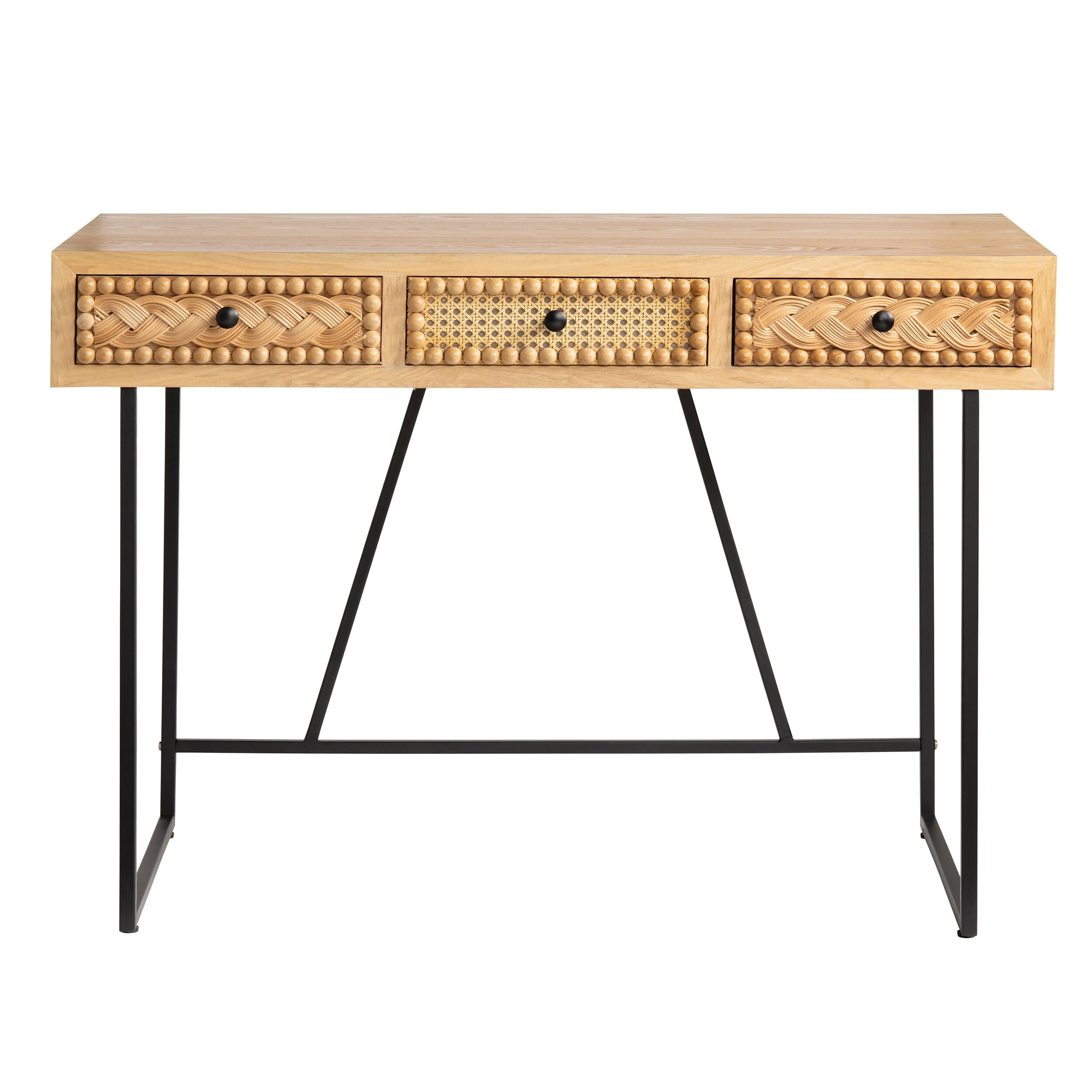 Evolution by Crestview Collection Balin Boho Wooden Desk