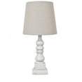 thumbnail image 1 of Conrad 18.5" Distressed White Resin Table Lamp, 1 of 3