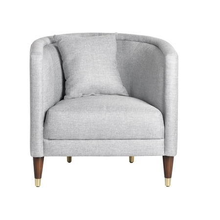 Evolution by Crestview Collection Tarek Basket Silver Armchair - 31x30x30.5