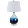 thumbnail image 1 of Evolution by Crestview Collection Tasia 17" Blue Ombre Glass Table Lamp - 25.5"H x 15"Rnd, 1 of 5