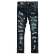 EVOLUTION IN DESIGN Boys' Bright Rip Slim Fit Jeans Color: blue Size: 20