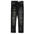 thumbnail image 1 of Evolution in Design Boys' Rip Jeans Color: black/yellow Size: 14, 1 of 1