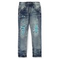 thumbnail image 1 of Evolution in Design Boys' Rip Repair Jeans - blue/aqua, 2t (Toddler), 1 of 4