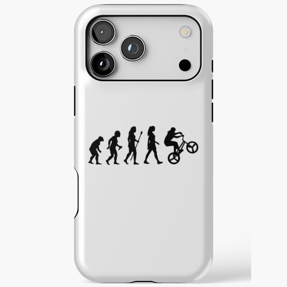 Evolution of BMX Rider Funny Cycling Gift for iPhone Case 11 through 17 Pro Max