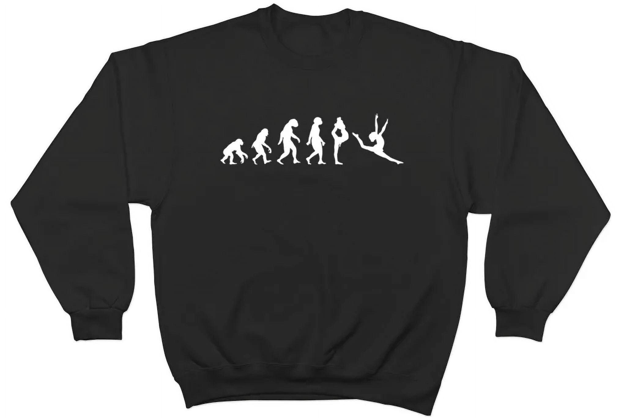 Evolution of Gymnastics Jumper Womens Ladies Gymnast Gift Sweatshirt