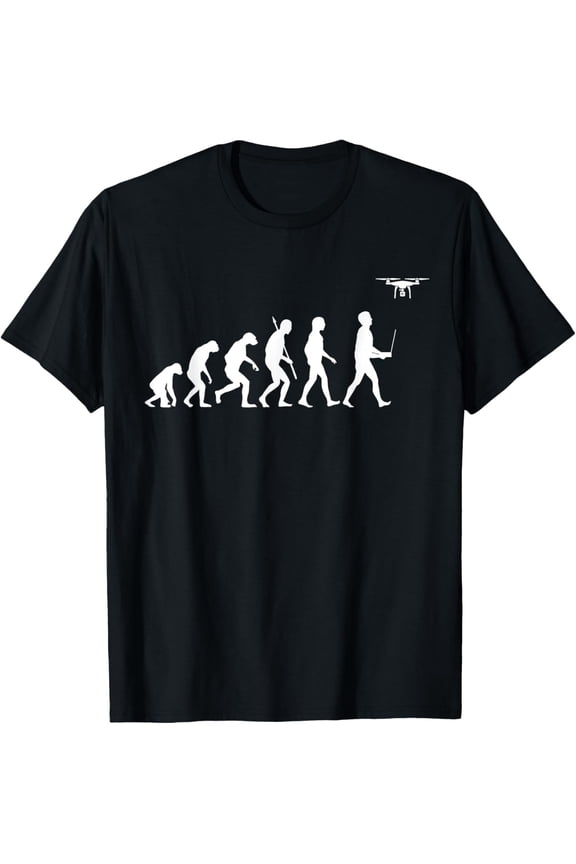 Evolution of Man Drone Design T-Shirt