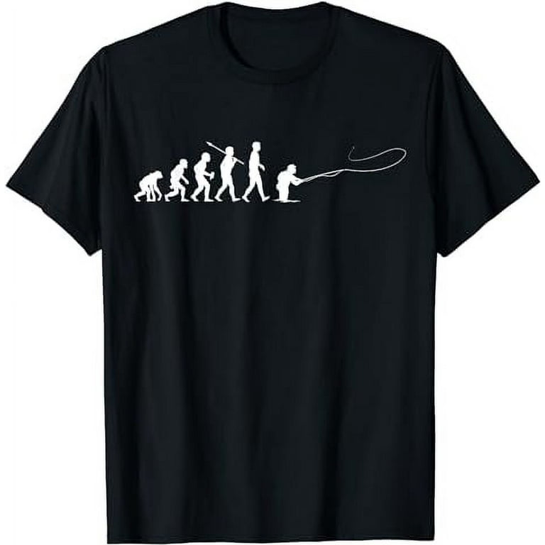 Evolution Of Man Fly Fishing Shirt Evolution Of Man Fly Fishing Shirt