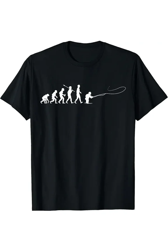 Evolution of Man Fly Fishing T-Shirt