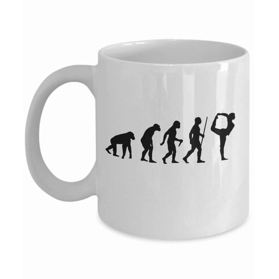 Evolution of Yoga Mug Funny Yogini Gift