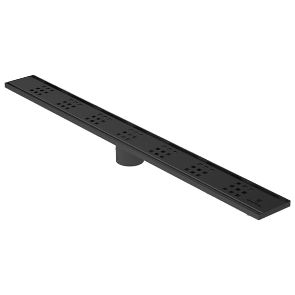 GURU USA Evolux Linear Drain Grate / 24" Plus Nero- IDU5224
