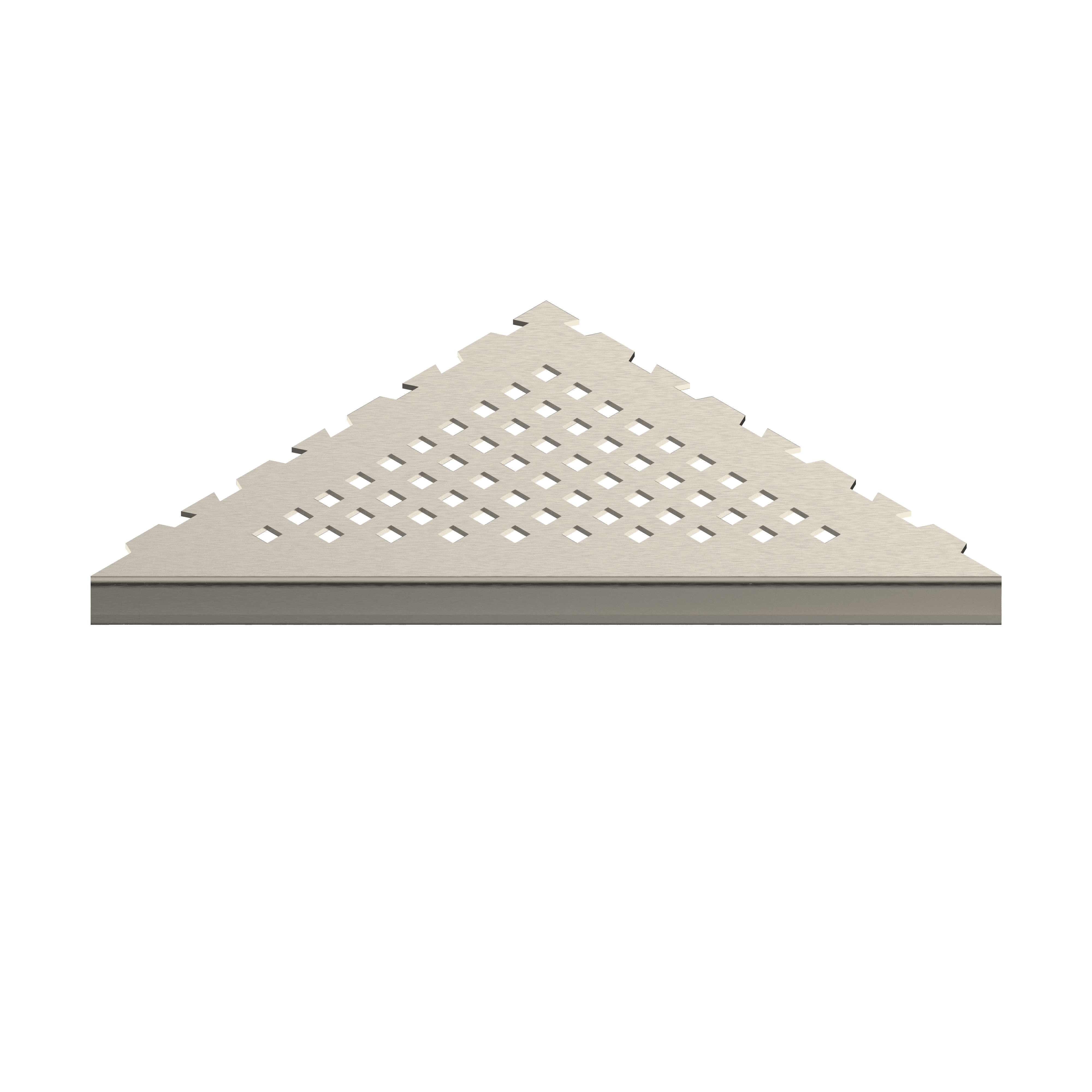Evolux Plus Triangle Nickel Shower Corner Wall Shelf - Walmart.com