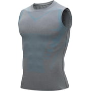 Evolv-Off Compression Shirt Mens Tank Tops,Sport Running Dry Fit Gym Shirt, Wicking Athletic Mesh Breathable Muscle Tee Workout Sleeveless Shirts