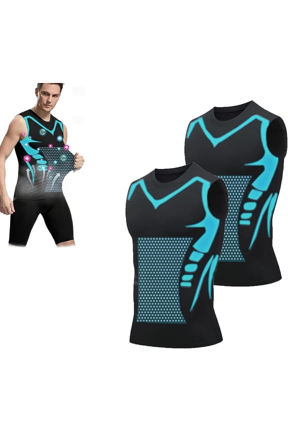Compression Shirt,  2025 New Version  Shaping Sleeveless Shirt for Men Build a Toned Body