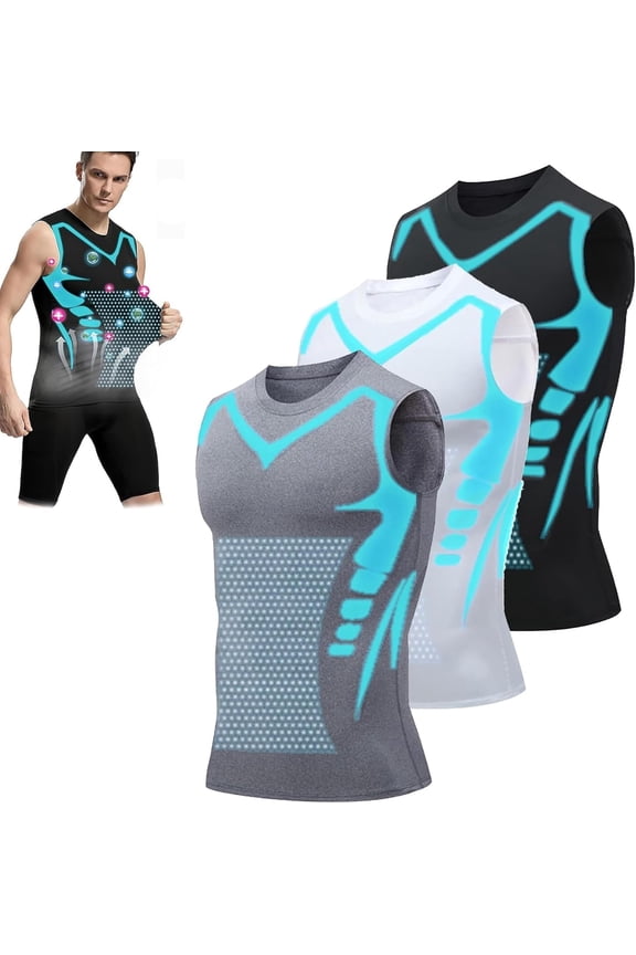 Compression Shirt, 2025 New Version Shaping Sleeveless Shirt for Men Build a Toned Body
