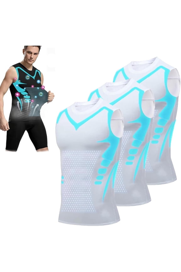 Compression Shirt, 2025 New Version Shaping Sleeveless Shirt for Men Build a Toned Body