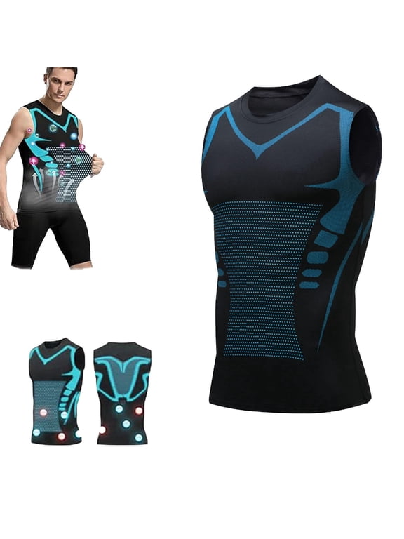 V Boost Shirt Men, V2.0 Compression Sleeveless Shaping Shirt Tank Men Feel the Power of Confidence, Energy & Strength