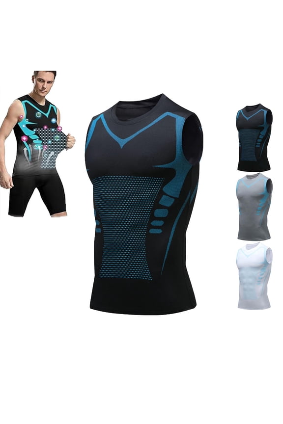 Evolv V-Boost V2 Compression Shirt Men, 60s Quick Drying, Feel The Power of Confidence, Energy & Strength, Build a Toned Body