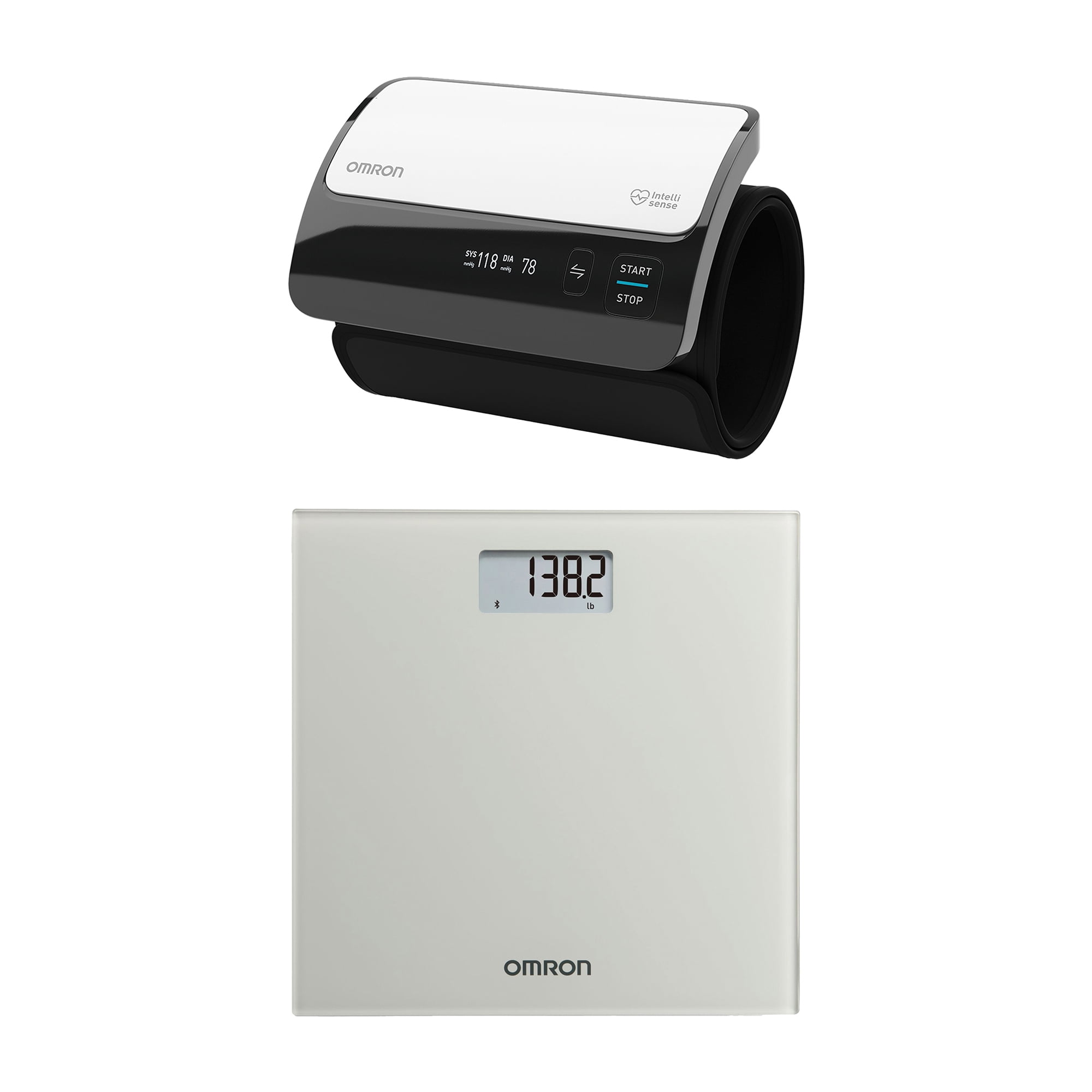 Evolv Wireless Upper Arm Blood Pressure Monitor and SC-150 Digital Scale with Bluetooth Connectivity Kit