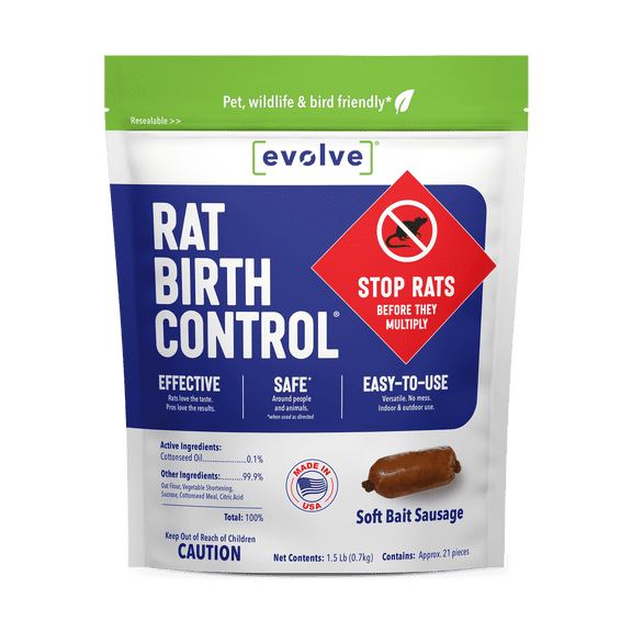 Evolve Rat Birth Control 1.5 lb Soft Bait Sausage