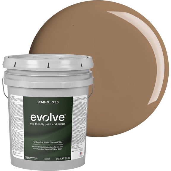 Evolve Alpine Cream Eggshell Interior Paint and Primer, Wall Paint with One-Coat Coverage, 1 gal