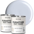 thumbnail image 1 of Evolve Ultra Matte Chalk Paint, Eco-Friendly Paint and Primer, Blue Mirage, 30 fl oz, Pack of 2, 1 of 6