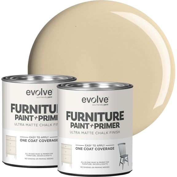 Evolve Ultra Matte Chalk Paint, Eco-Friendly Paint and Primer, Canyon Haze, 30 fl oz, Pack of 2