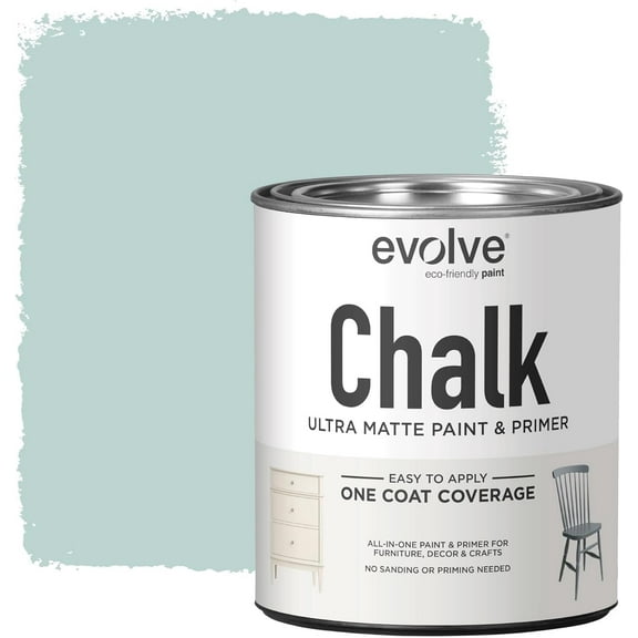 Evolve Ultra Matte Chalk Paint, Eco-Friendly Paint and Primer, Spring Showers, 30 fl oz, Pack of 1