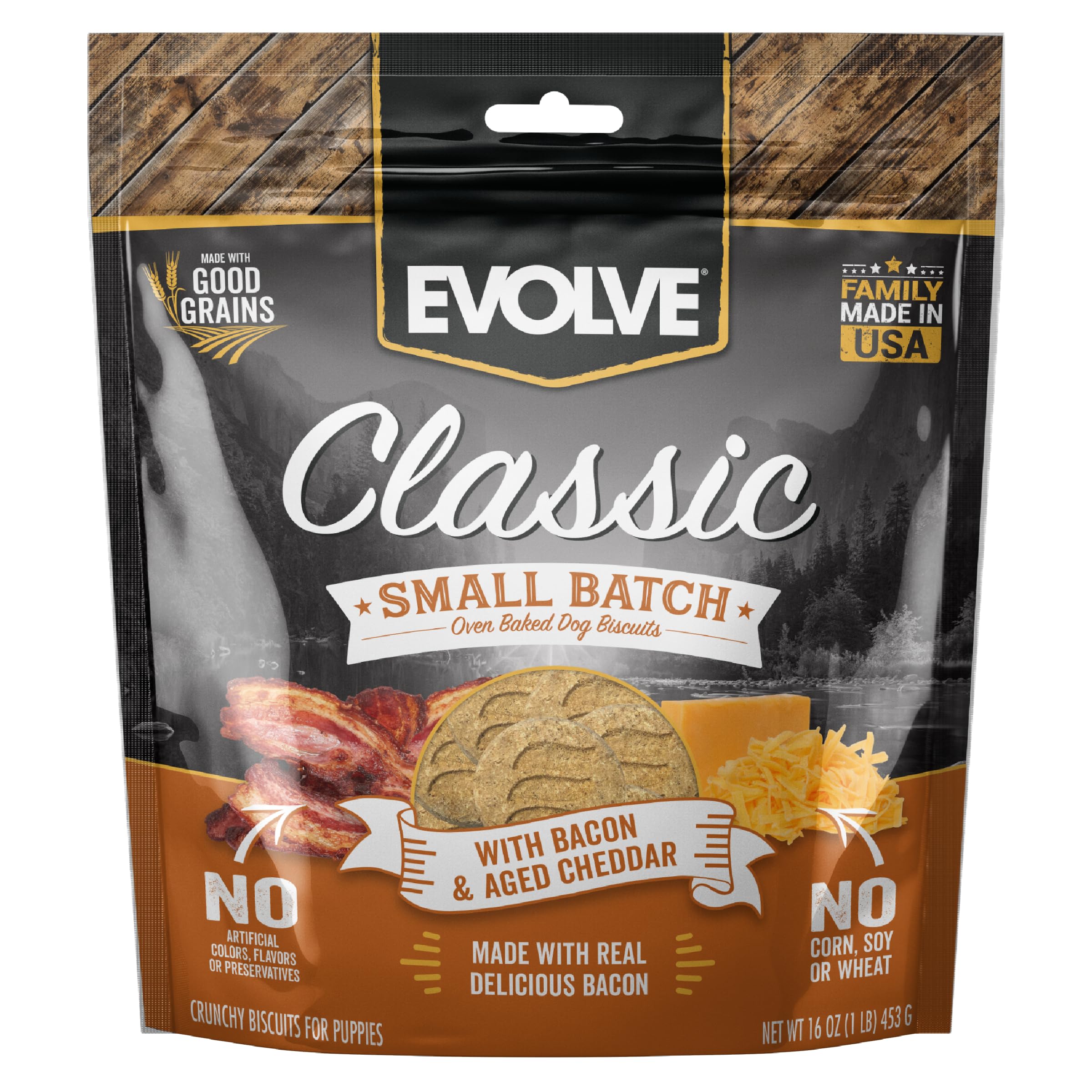 Evolve Classic Small Batch AIF4 Oven Baked with Bacon and Aged Cheddar