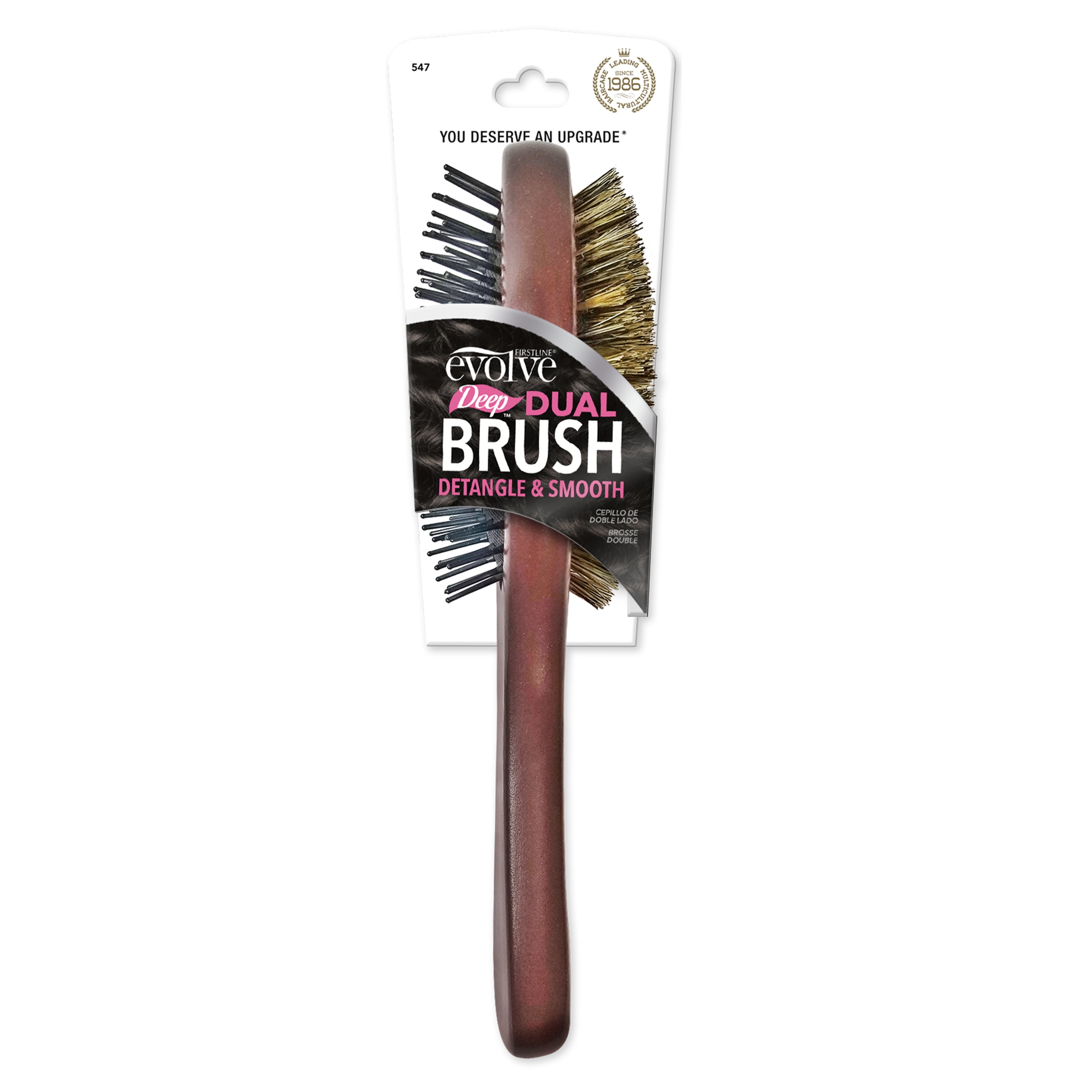 Evolve Deep Dual Detangle & Smooth Oval Paddle Hair Brush, 1 EA