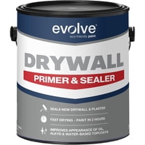 Evolve Drywall Primer & Sealer, Fast-Dry Low Odor Paint Primer for Interior Surfaces, White, 1 gal
