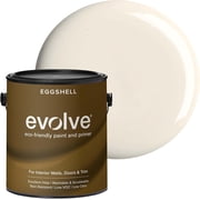 Evolve Eco-Friendly Eggshell Acrylic Latex Paint and Primer, One Coat Coverage, Coconut Cream, 1 gal