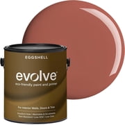 Evolve Eco-Friendly Eggshell Acrylic Latex Paint and Primer, One Coat Coverage, Red Clay, 1 gal