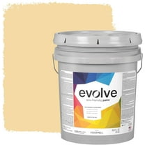 Evolve Eco-Friendly Eggshell Acrylic Latex Paint and Primer, One Coat Coverage, Honey Yellow, 5 gal